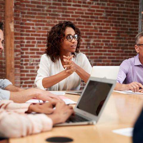People meeting around a table